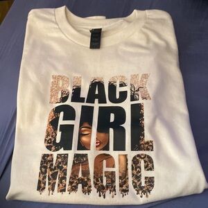 Large size Gildan Graphic Tshirt BLACK GIRL MAGIC